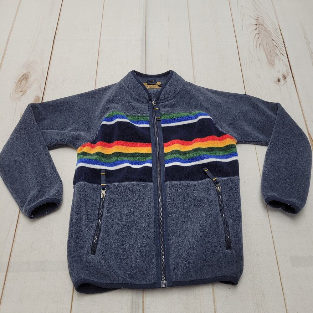 Pendleton striped fleece jacket Crater Lake National Park boys 7/8